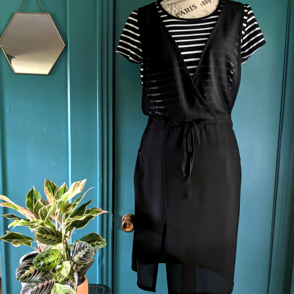 Striped Jumper Style Dress